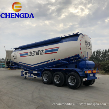 3 Axle 40 Cubic Bulker Cement Semi Trailer For Hot Selling